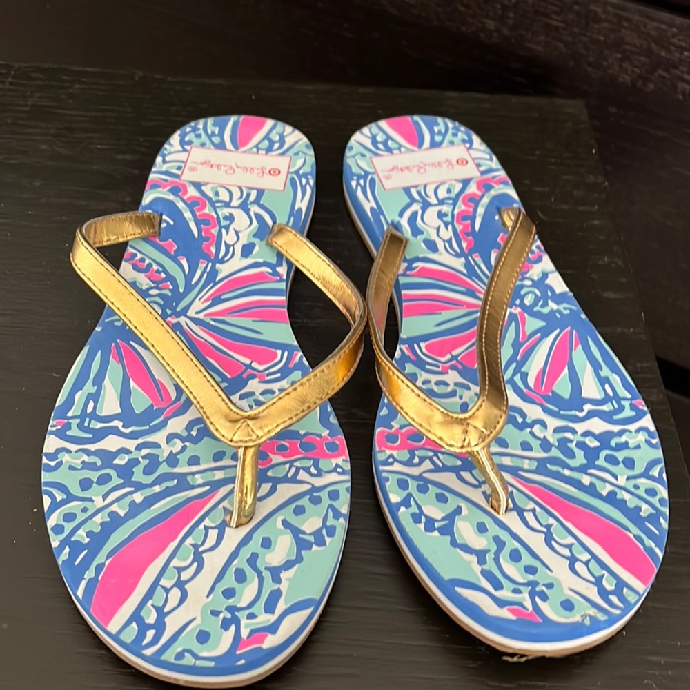 Lilly Pulitzer In My Fans Flip Flops